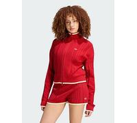 adidas Originals Cable Knit Firebird Track Top, Red, Size Xl, Women Red