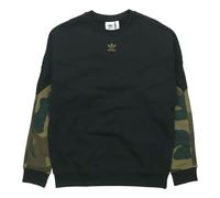 adidas originals Camo Crew Sweat Cotton Pullover Hoody Men Black FM3357 S