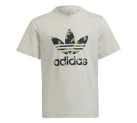 adidas Originals Childrens Unisex Camo Graphic Tee - Grey Cotton - Size 5-6Y