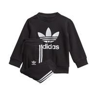 adidas Originals Childrens Unisex Crew Sweatshirt Set - Black/White Cotton - Size 18-24M