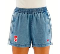 Adidas Originals Coca-cola Denim Shorts Blue L Woman