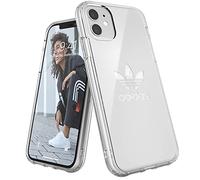 adidas Originals Compatible with iPhone 11 Case, Large Logo Print, Transparent Protective Mobile Phone Case - Transparent