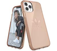adidas Originals Compatible with iPhone 11 Pro Case, Large Logo Print Transparent Protective Mobile Phone Case - Rose Gold