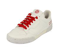(6.5, White) Adidas Continental 80 Lace-Up White Smooth Leather Mens Trainers FU9787 (UK )