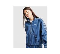 adidas Originals Denim 1/4 Zip Track Top Junior - Blue 13-14Y