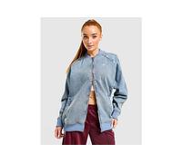 adidas Originals Denim Oversized Track Top - Blue - Womens L