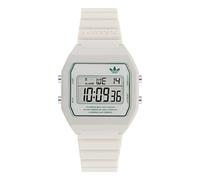 adidas Originals Digital Two White Dial White Resin Strap Watch