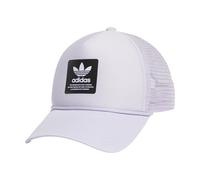 adidas Originals Dispatch Trucker 5-Panel High Crown Mesh-Back Adjustable Strapback Cap, Silver Dawn Grey/Black, One Size