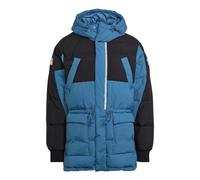 adidas Originals Down Regen Hooded Puffer Jacket 'Blue Black' HL6745 L