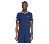 Adidas Originals Drop Needle 3 Stripes Short Sleeve T-shirt Blue XL Men