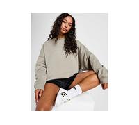 adidas Originals Essential Linear Oversized Crew Sweatshirt - Green - Womens XS