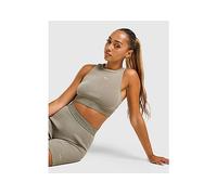 adidas Originals Essentials Washed Rib Crop Top - Green - Womens M
