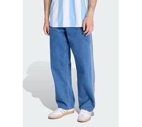 adidas Originals Firebird Adicolor Denim Pants, Blue, Size 32, Men Blue