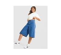 Adidas Originals Firebird Jorts Denim Shorts Blue 34 Woman