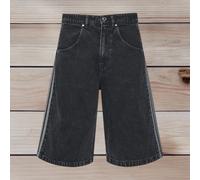 Adidas Originals Firebird Denim Jorts Shorts Black Size 32 Brand New JC6719