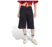 Adidas Originals Firebird Jorts Denim Shorts Black 38 Woman