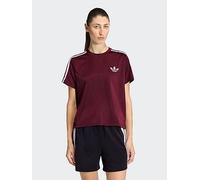 adidas Originals Firebird Tee, Red/Black, Size 2Xs, Women Red/Black