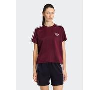 adidas Originals Firebird Tee, Red/Black, Size L, Women Red/Black