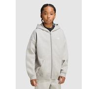 adidas Originals Full Kids Zip Hoodie medium grey heather 164
