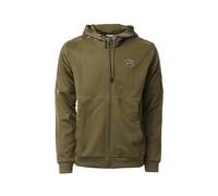 adidas Originals Mens Camo Hoodie Full Zip Hooded Top Trefoil Logo Top Olive HN8154 New (as8, alpha, x_s, regular, regular)