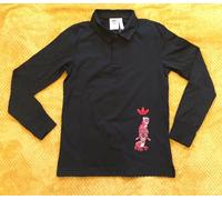 ADIDAS ORIGINALS GALLLERY RUGBY POLO SHIRT BLACK ED9352 MEN'S SIZE X-Small New
