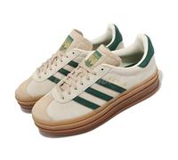 adidas Originals Gazelle Bold W Cream Collegiate Green Women Casual Shoes ID7056