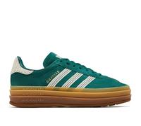 adidas Originals Gazelle Bold Women's Sneakers, Collegiate Green/Wonder White/Gold Metallic, 9.5