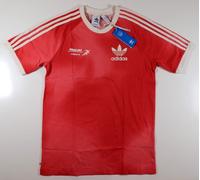 ADIDAS ORIGINALS GRAPHICS MELLOW RIDE CLUB 3-STRIPES TOP RED HL9276 MEN XS S