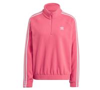 Adidas Originals Half Zip Polar Fleece Winter Pullover Trefoil Sweatshirt Pink