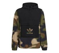 adidas originals Half Zipper Pullover hooded Camouflage Printing Jacket Green GN1875 M