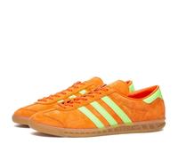 adidas Originals Hamburg Women's Suede Trainers - All Sizes Orange/Green IH5460
