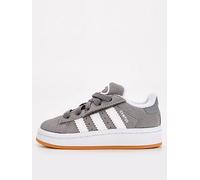 adidas Originals Infant Campus 00s Elastic Lace Trainers - Grey, Grey Three/Ftwr White/Gum 2, Size 8 Younger Grey Three/Ftwr White/Gum
