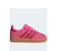 adidas Originals Infant Gazelastic Trainersle Indoor Elastic Trainers, Pink, Size 8 Younger Pink
