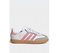 adidas Originals Infant Samba Elastic Trainers, White, Size 9.5 Younger White