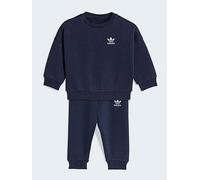 adidas Originals Infant Unisex Loose Crew Jogger Set, Blue, Size 3-6 Months Blue