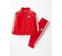 adidas Originals Infant Unisex Sst Tracksuit, Red, Size 9-12 Months Red