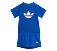 adidas Originals Infant Unisex Trefoil Short T-Shirt Set, Blue, Size 18-24 Months Blue