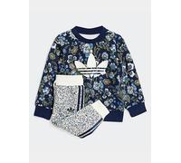 adidas Originals Infant Unisex X Liberty London Crew Set Kids - Blue, Blue, Size 3-4 Years Blue