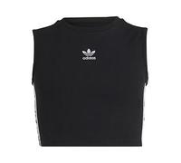 adidas Originals Junior Adicolor Crop Tank Top, Black, Size 11-12 Years Black