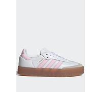 adidas Originals Junior Sambae Trainers, Ftwr White/Clear Pink/Gold Met, Size 5.5 Older Ftwr White/Clear Pink/Gold Met