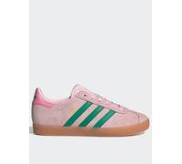 adidas Originals Junior Unisex Gazelle Shoes Kids - Pink, Clr Pink/Court Green/Blis Pink, Size 5.5 Older Clr Pink/Court Green/Blis Pink