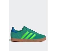 adidas Originals Junior Unisex Gazelle Shoes Kids, Semi Cou Green/Sol Green/Blueb, Size 4.5 Older Emi Cou Green/Sol Green/Blueb