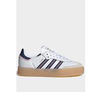 adidas Originals Junior Unisex Sambae, Ftwwht/Dkblue/Glopnk, Size 4 Older Ftwwht/Dkblue/Glopnk