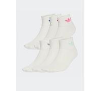 adidas Originals Kids Ankle Socks 6 Pack - Multi, Pink/Scarlet/Green/Yellow, Size Xxs Pink/Scarlet/Green/Yellow