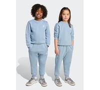 adidas Originals Kids Boys Trefoil Essentials Crew Set - Blue, Blue, Size 4-5 Years Blue