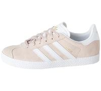 adidas Originals Kids' Gazelle Sneaker, Beige/White, 5 Big Kid