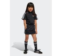 adidas Originals Kids Girls Firebird Dress - Black, Black, Size 5-6 Years Black