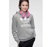 adidas Originals Kids 'Trefoil' Logo Hoodie Grey Marl