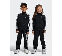 adidas Originals Kids Unisex Adicolor Firebird Track Suit - Black, Black, Size 4-5 Years Black