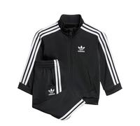 adidas Originals Kids Unisex Adicolor Firebird Track Suit - Black Recycled Material - Size 6-9M